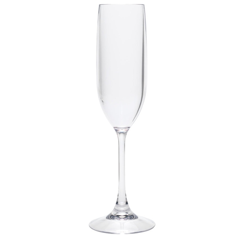 Merritt International Tritan Cocktail 6 oz. Champagne Clear Acrylic Set Of 12