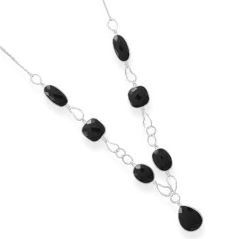 MMA 18 Multishape Black Onyx Necklace