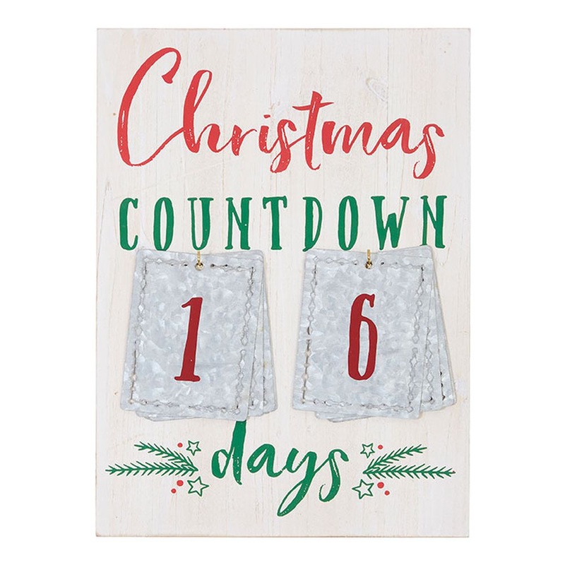Raz Imports Christmas Countdown Advent Calendar 15.75 Figurine