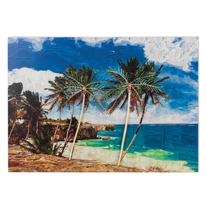 Regal 3D Metal Art – Palms Wall Decor, Multi-Color