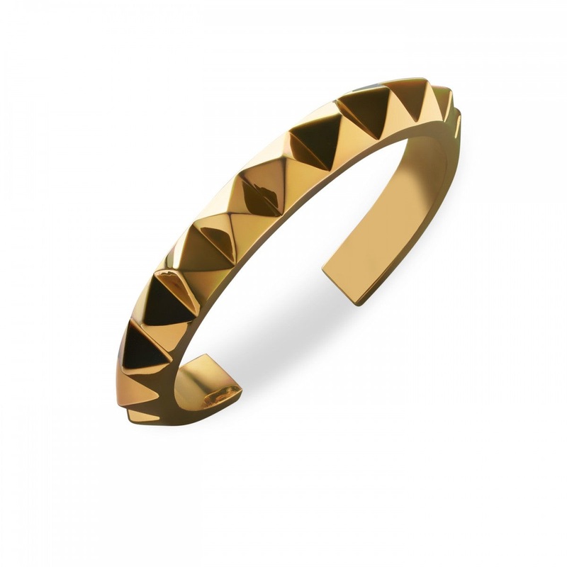 Waterford Rebel Ella B Gold Stud Cuff Single Row