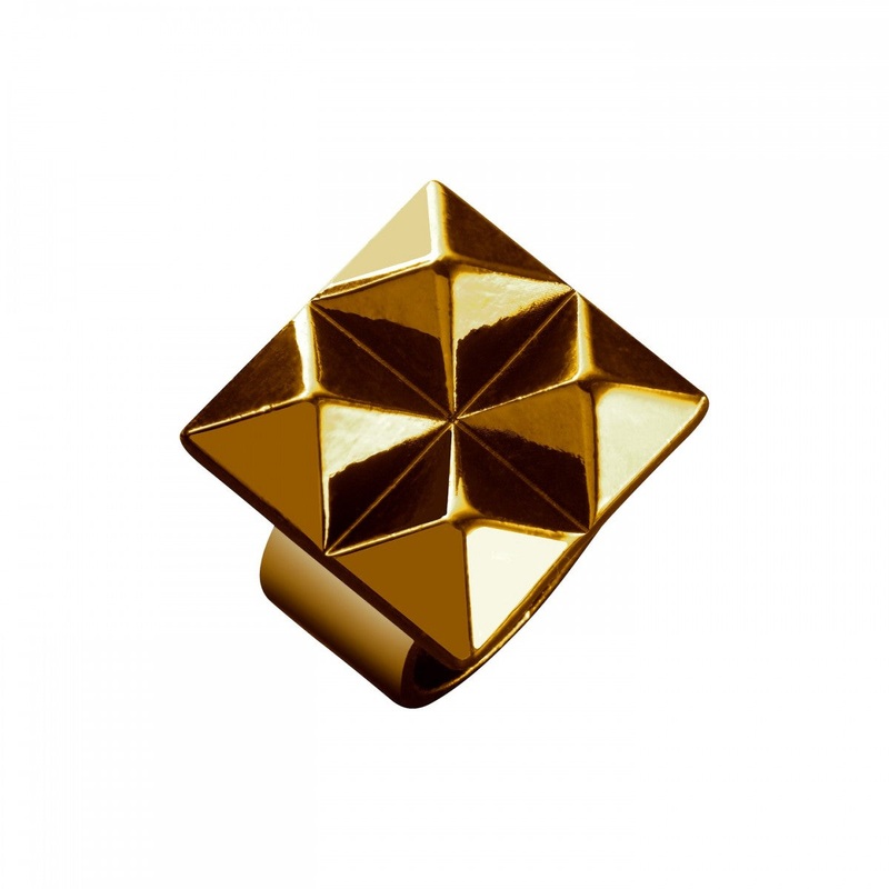 Waterford Rebel Ella B Gold Stud Ring – Medium 6.5