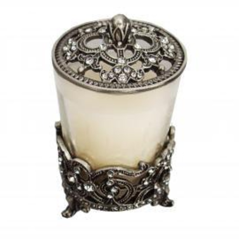 Artistique Vanity Set Candle Holder, Pewter