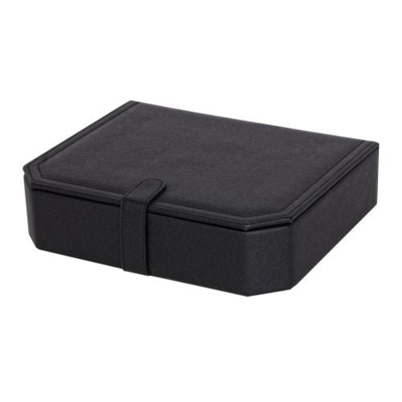 Mele & Co. Reed Faux Leather Men’S Valet In Black