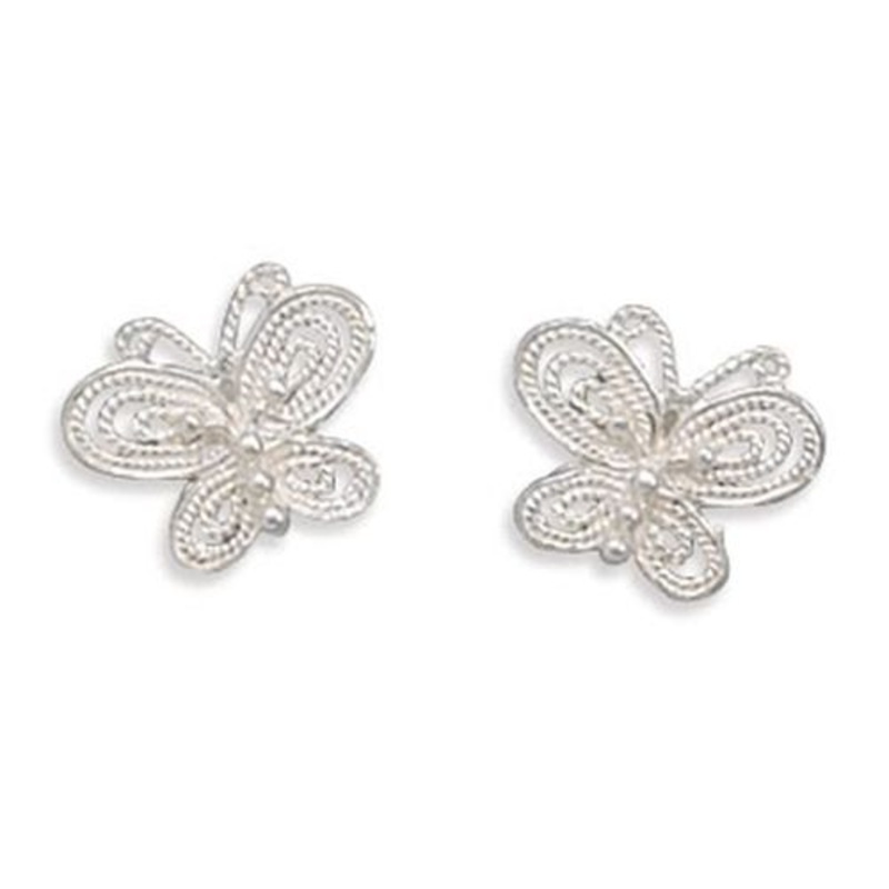 MMA Cut Out Butterfly Post Earrings