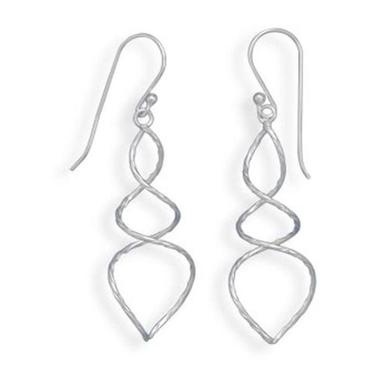 MMA Thin Twist Wire Earrings