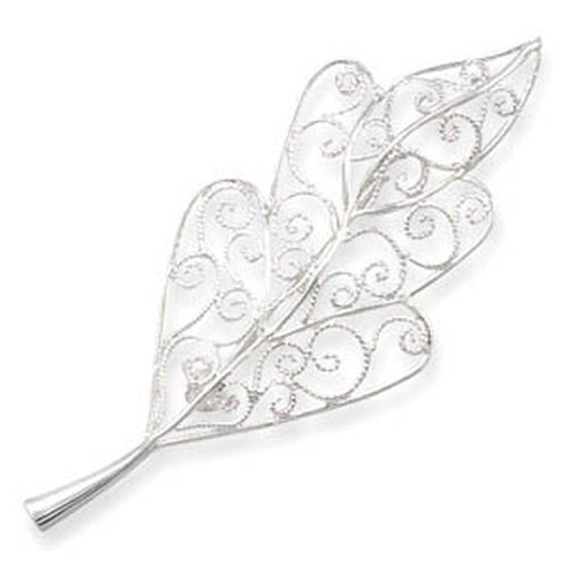 MMA Wire Leaf Fashion Pin