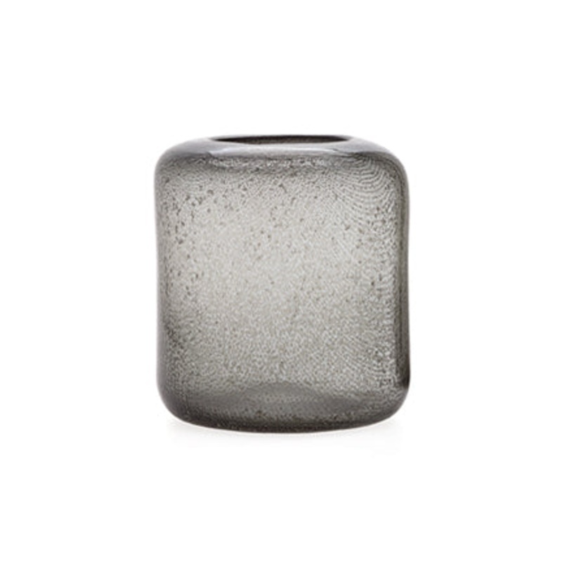 Torre & Tagus Novis Glass Bubble Vase Wide – Smoke