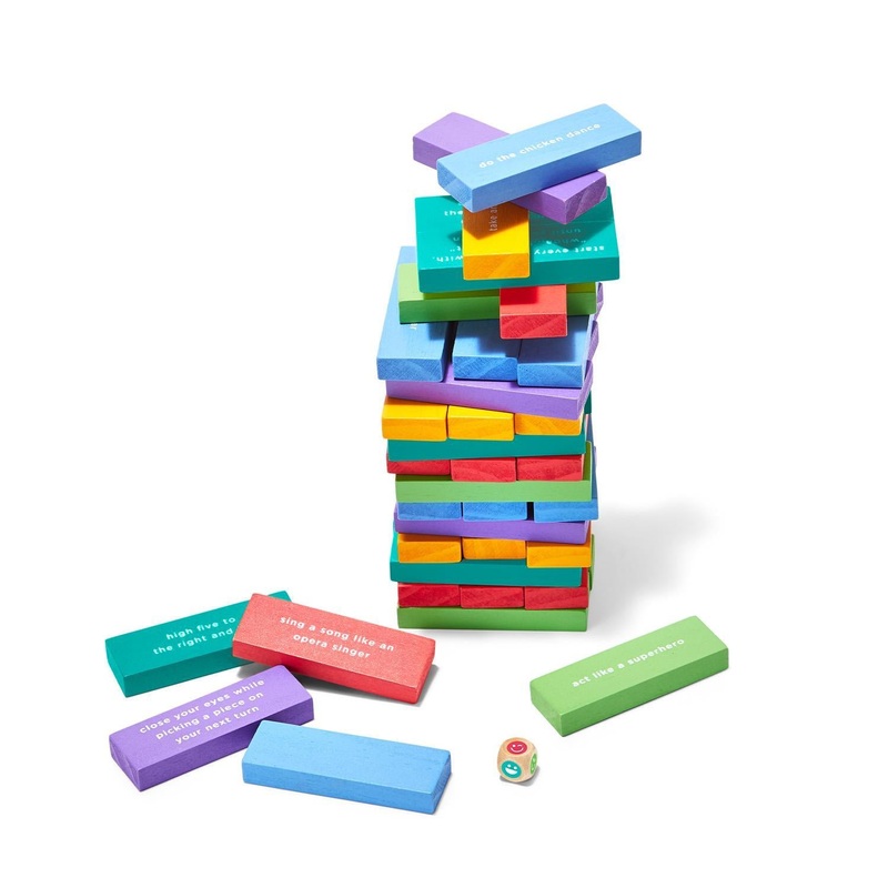 Two’s Company All Fun and Game 48-Piece Tumbling Blocks Activity Game Set