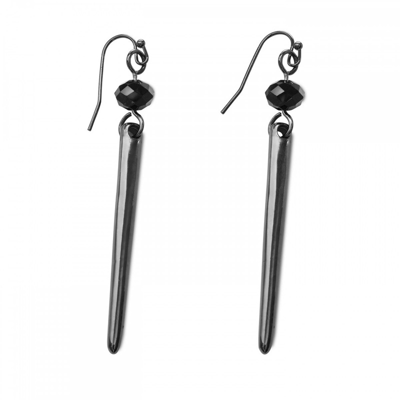 Waterford Rebel Trixie Gunmetal Drop Earring, Pair