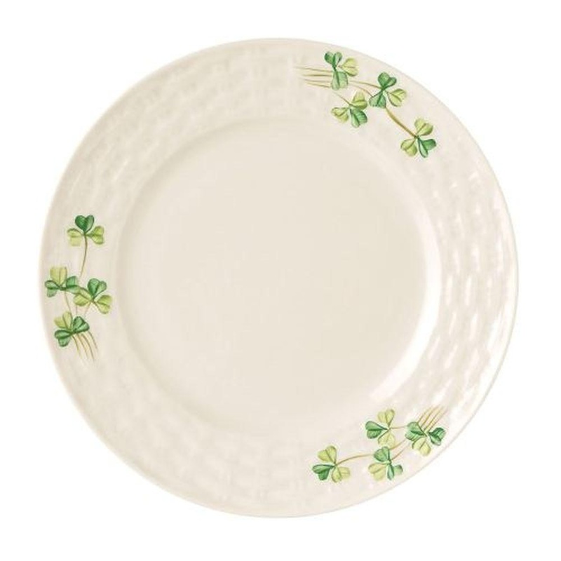 Belleek Shamrock Butter Plate, China