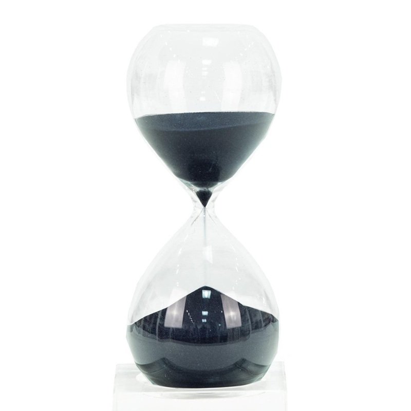 Bey Berk Sand Timer on Cristal Base with Navy Sand.
