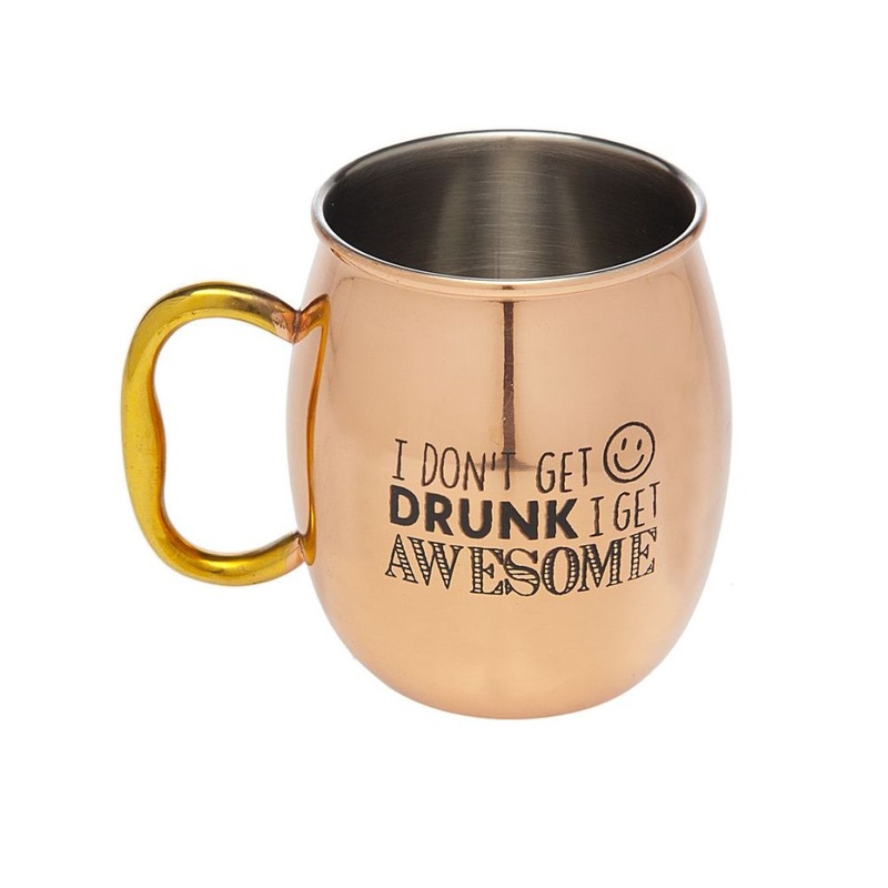 Godinger Mosco Mule I Get Awesome 20oz