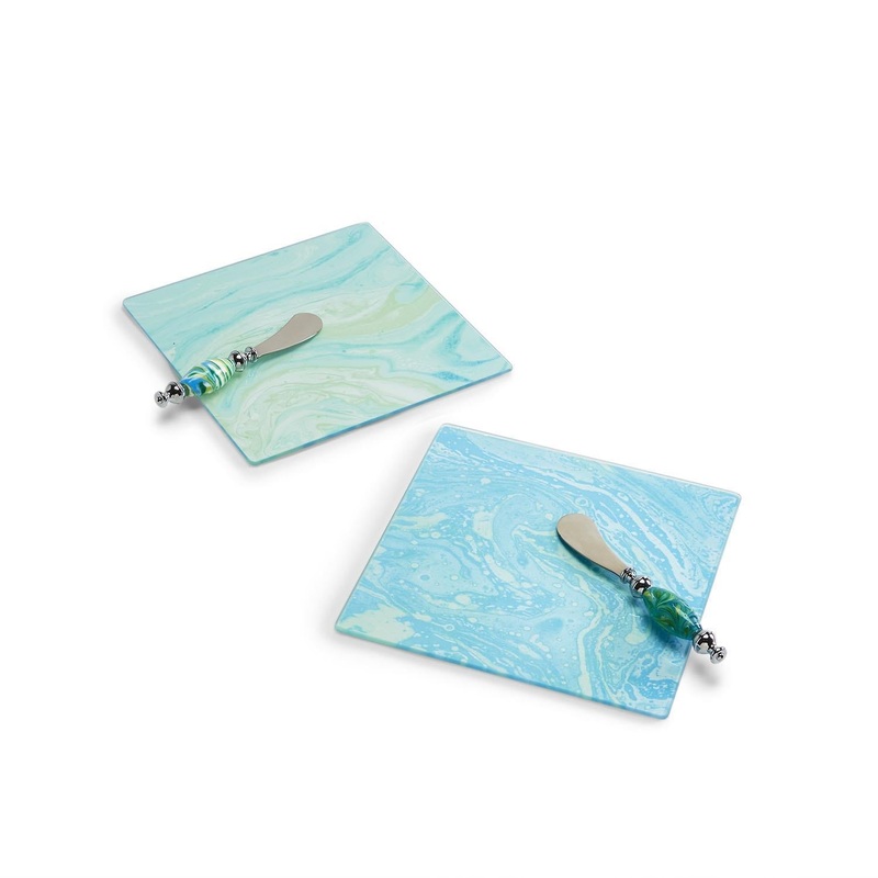 Two’s Company 2 Piece Cheese Serving Set in Gift Box, Assorted 2 Patterns