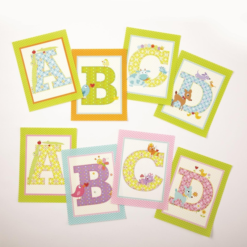 Two’s Company 52-Piece Happi Letter Wall Art Insert, 10.5×8