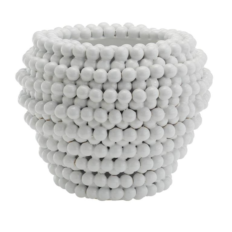 Two’s Company Pompom Vase/Planter