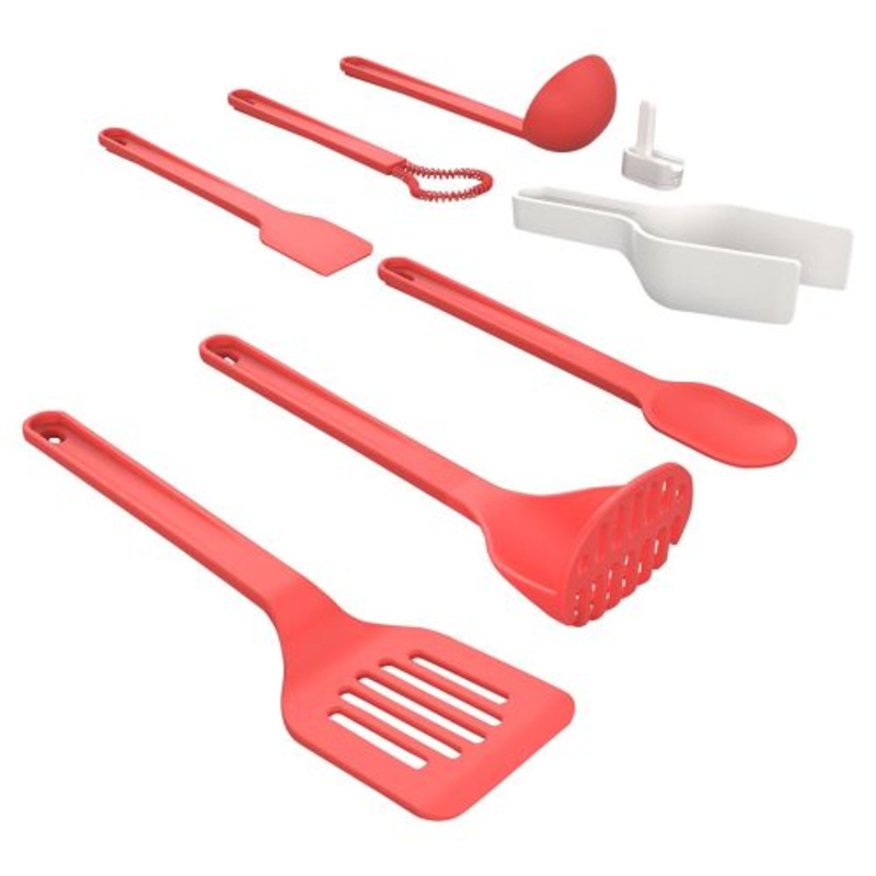 Venn Kitchen 8 Piece Starter Set- Red