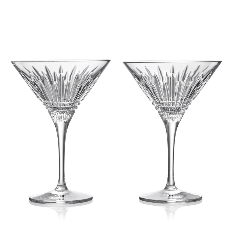 Waterford Lismore Diamond Martini, Pair