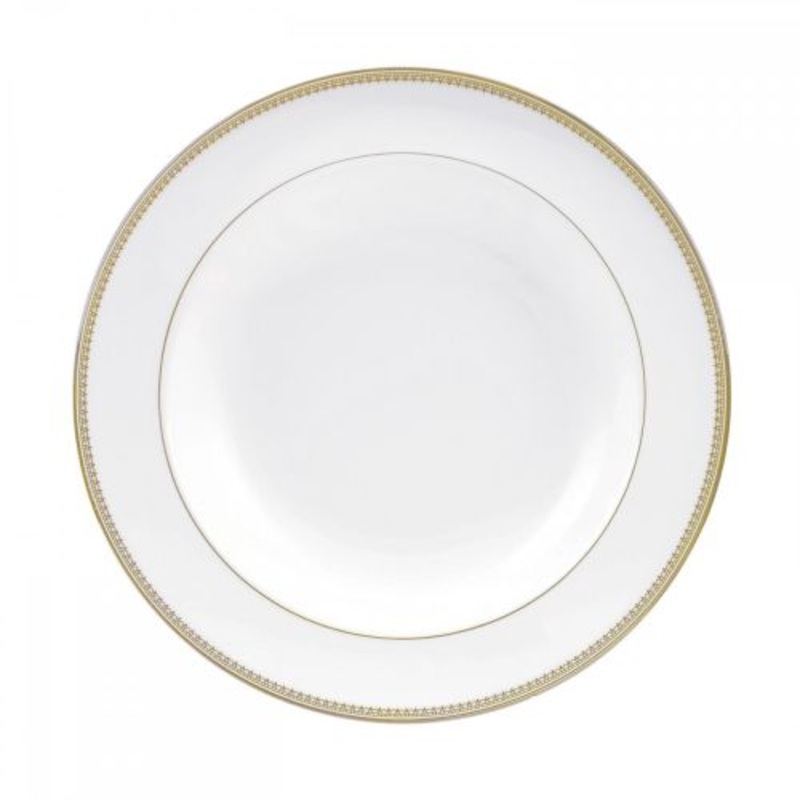 Wedgwood Vera Wang Lace Gold Rim Soup Plate 8.9 Inch