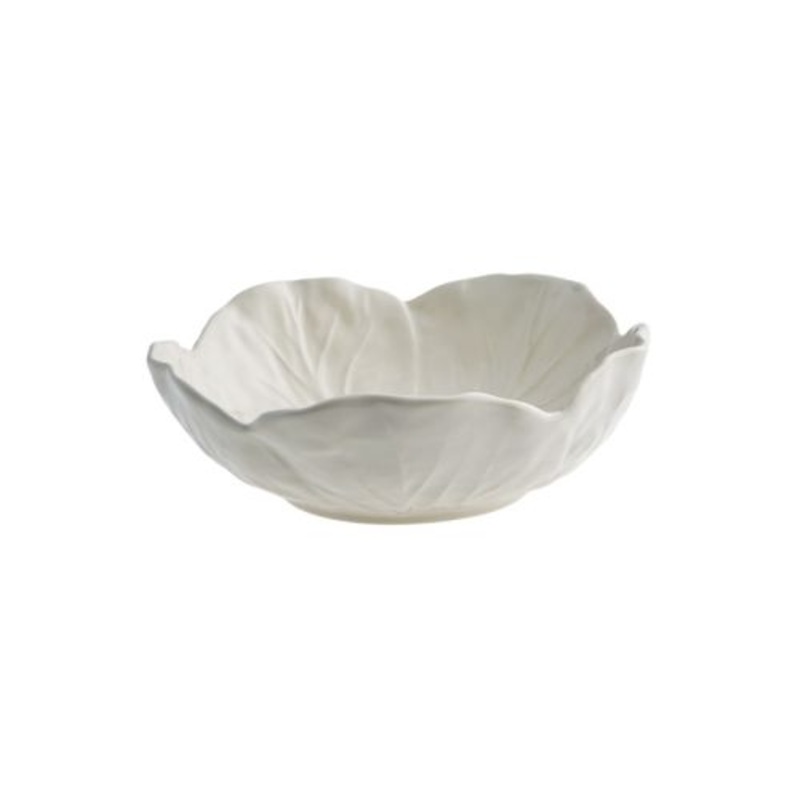 Bordallo Pinheiro Cabbage Bowl 15, Beige, Earthenware, 6