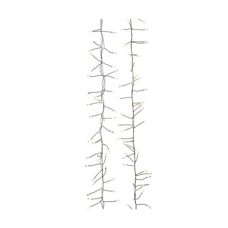 Kurt Adler 7.8-Foot 240-Light Twinkle Warm White Led Fairy Light Cluster Garland