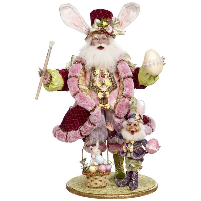 Mark Roberts Spring 2022 Father Easter with Elf Figurine, 26