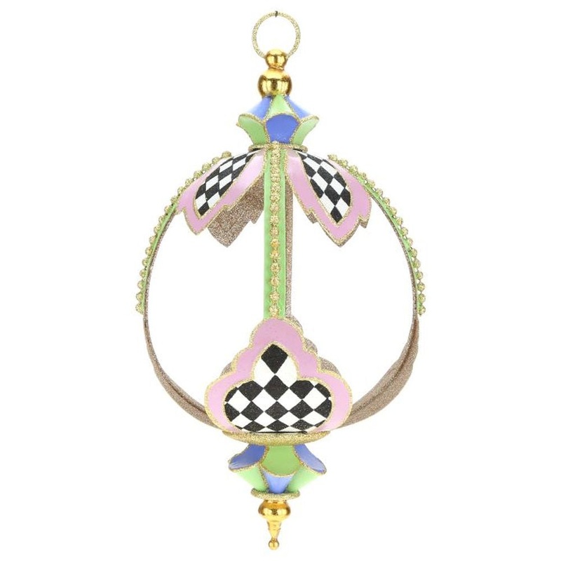 Mark Roberts Spring 2022 Harlequin Hanging Egg Ornament, 15