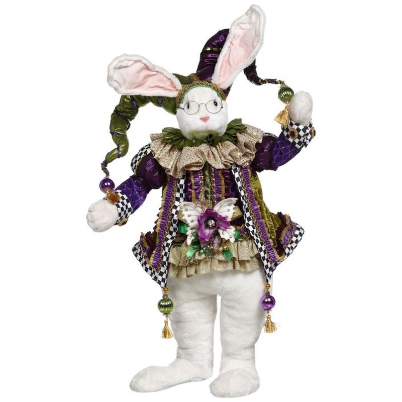 Mark Roberts Spring 2022 Party Time Rabbit Figurine, 30.5