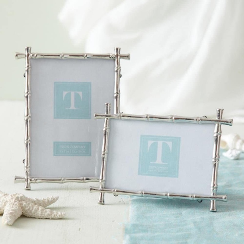 Two’s Company Set of 2 Bamboo Photo Frames