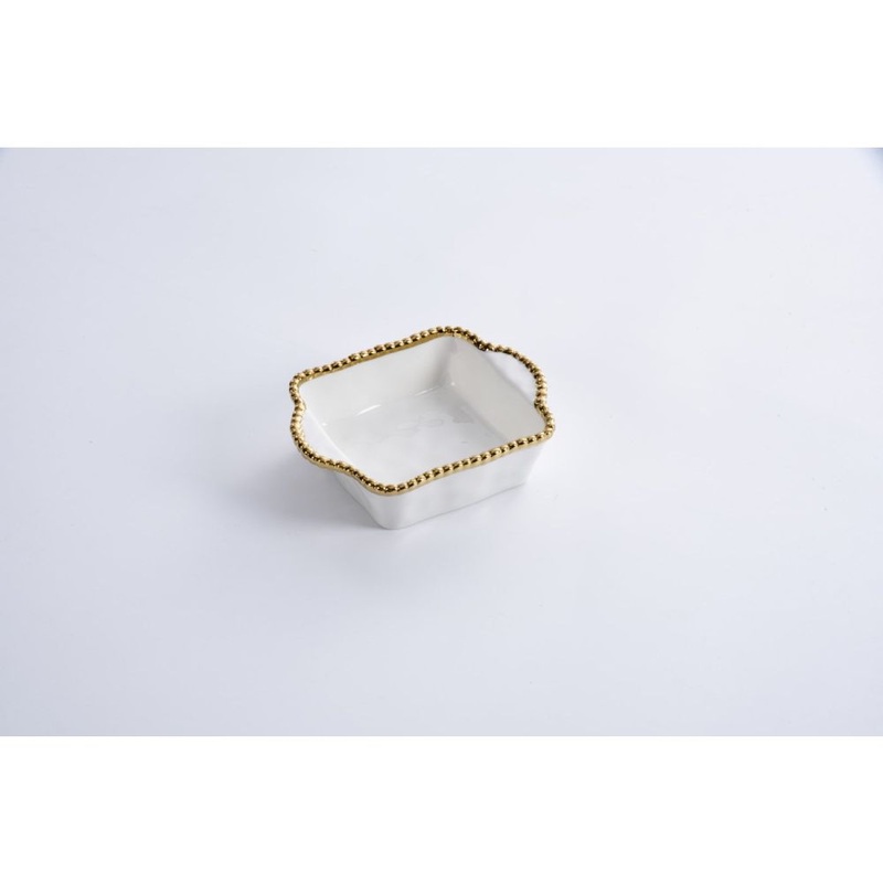 Pampa Bay Salerno Square Individual Baking Dish, Porcelain, 5.5 x 7 inches