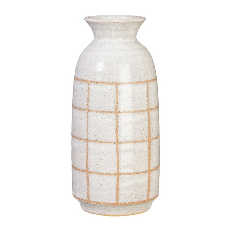 Raz Imports Farm To Table Plaid Vase