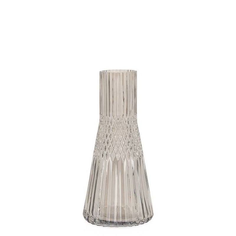 Torre & Tagus Tereza Tapered Glass Lustre Vase – Smoke, 10