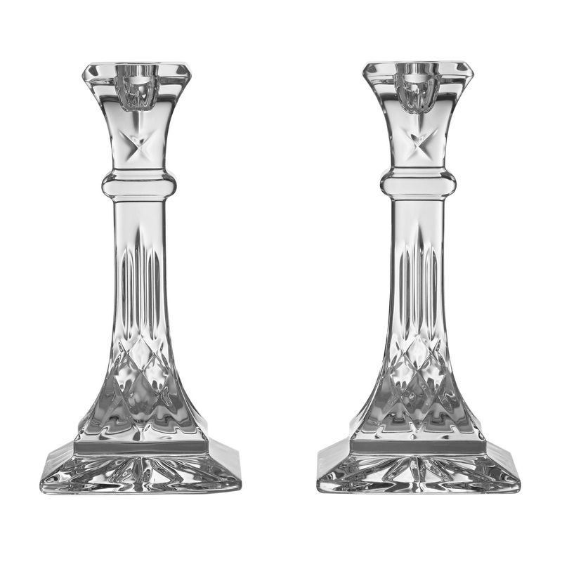 Waterford Lismore 8 Candlesticks, Pair