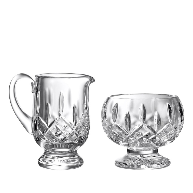 Waterford Lismore Footed Sugar & Creamer