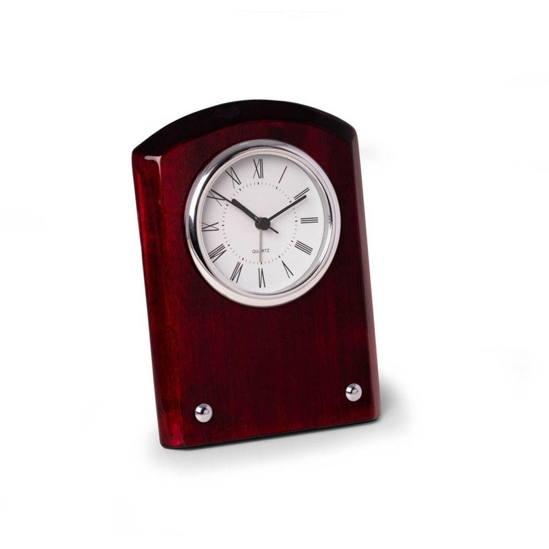 Bey Berk Berlin Mahogany Desk Clock