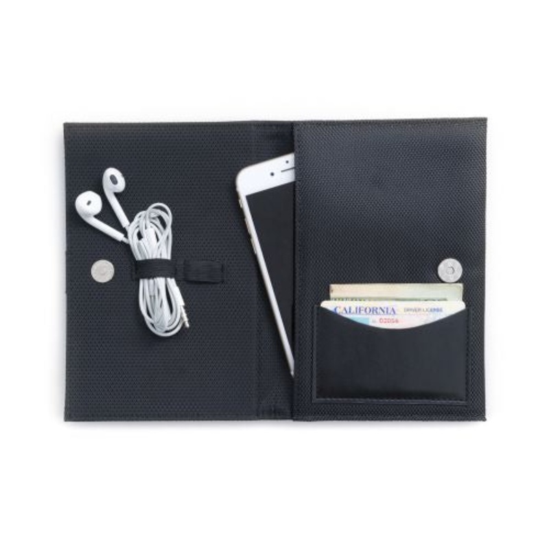 Bey Berk Black Ballistic Nylon Travel Charger Case & Pouch