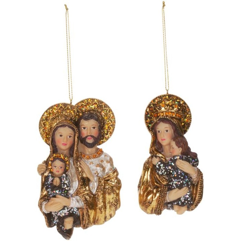 Mark Roberts 2013 Holy Family & Madonna Ornament 4” Assortment of 2