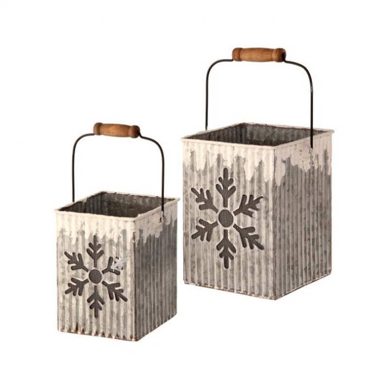 Regency International 6.5-8T Cutout Snowflake Container Set Of 2