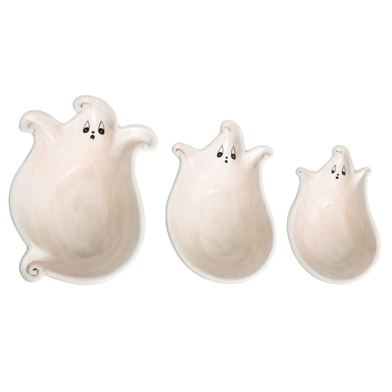Transpac Johanna Parker Dolomite Ghost Nesting Bowls Set Of 3