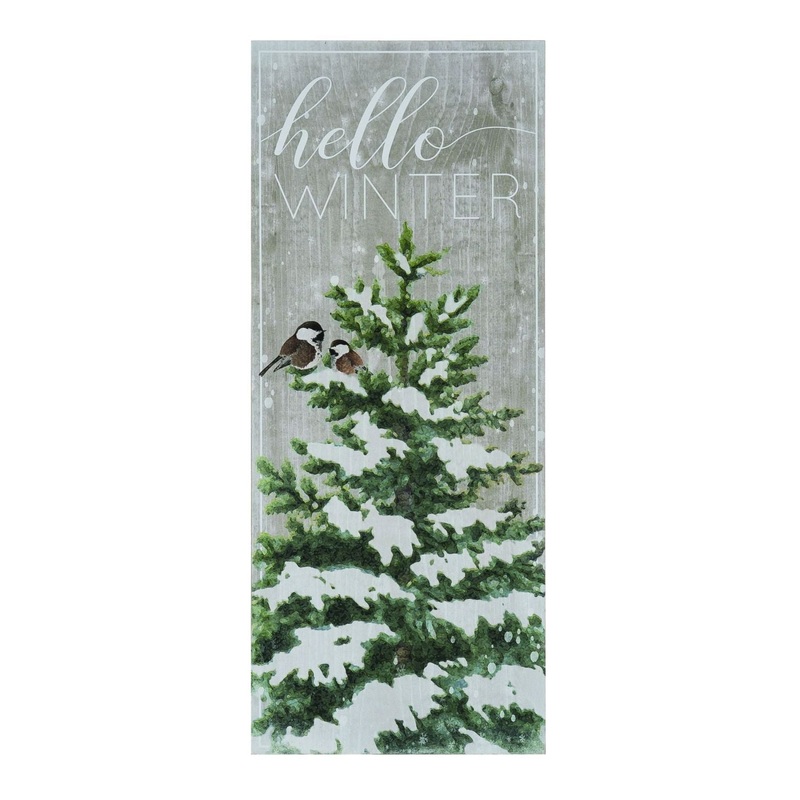 Transpac  Mdf Winter Scene Decor