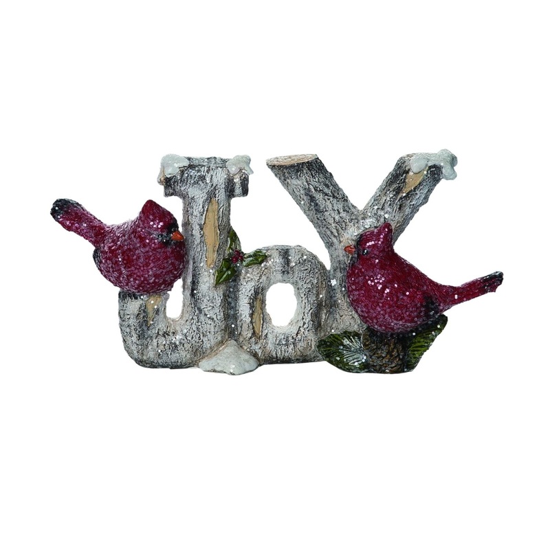 Transpac  Resin Cardinal Joy Decor