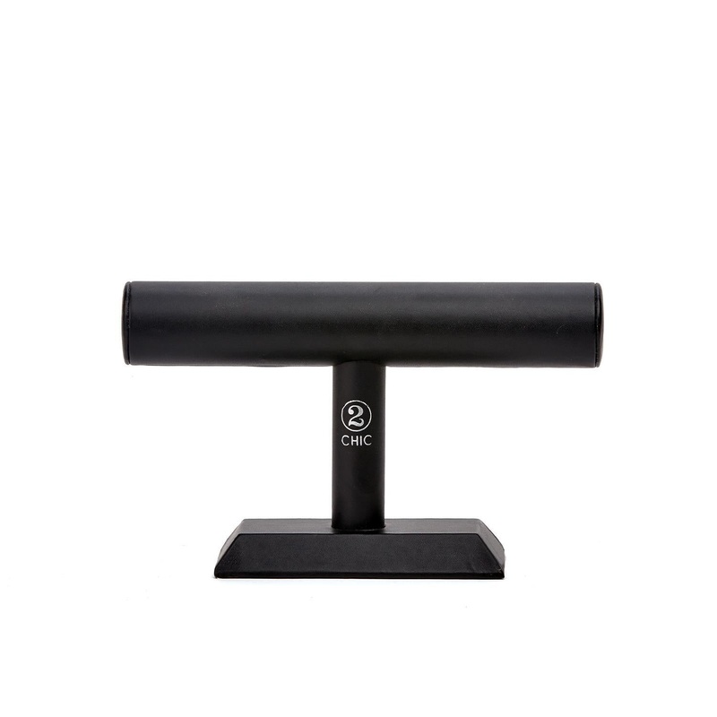 Two’s Company 2 Chic Black T Bar Bracelet Display, 9.25