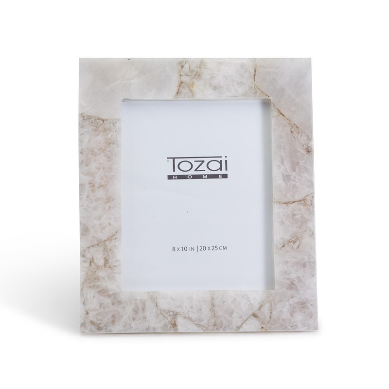 Two’s Company 8 X 10 White Quartz Frame