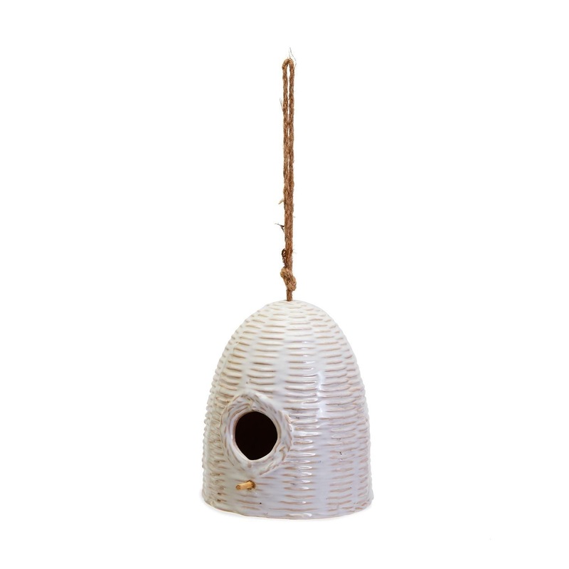 Two’s Company Basketweave Beehive Bird House