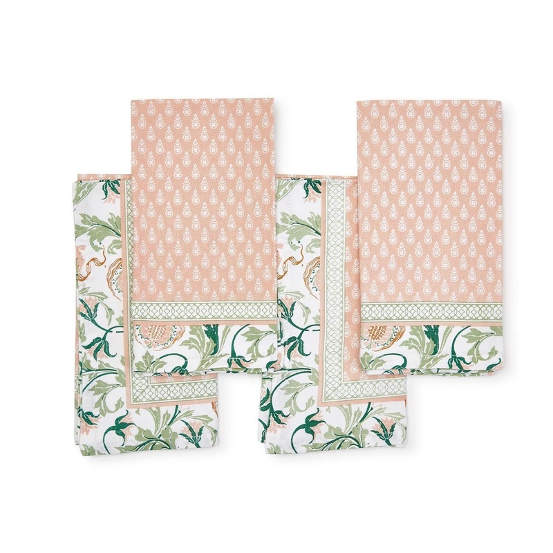 Two’s Company Fleurette Set Of 4 Napkins
