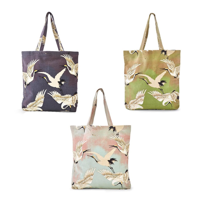 Two’s Company Heron Tote Bag, Assortment of 3 Colors