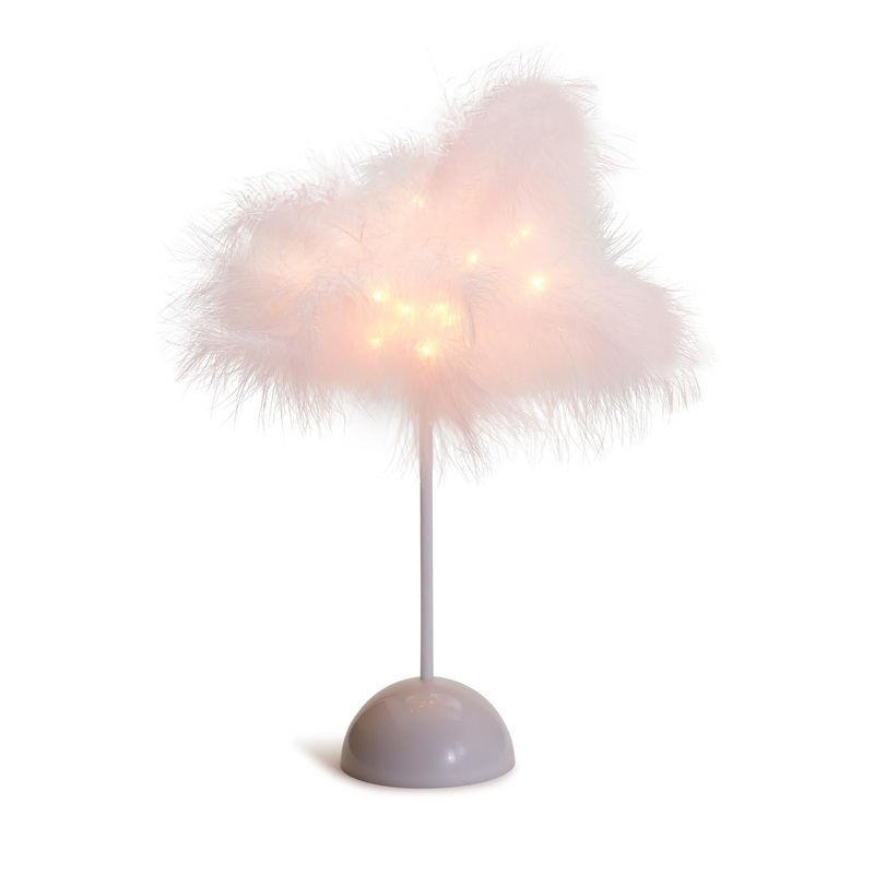 Two’s Company Pink Feather Light Up Dcor in Gift Box