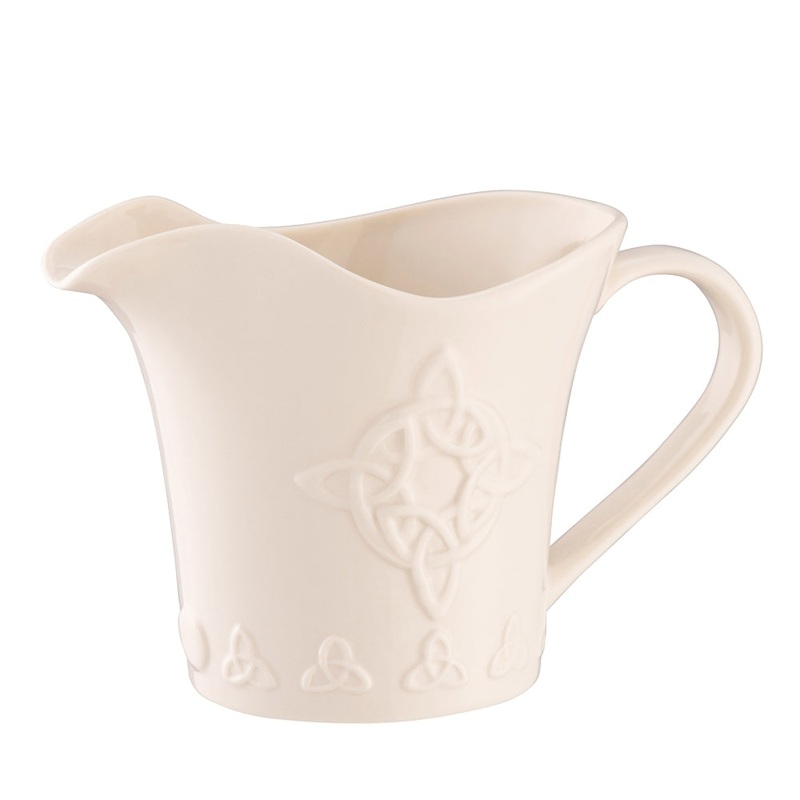 Belleek Trinity Knot Cream Jug, Ceramic