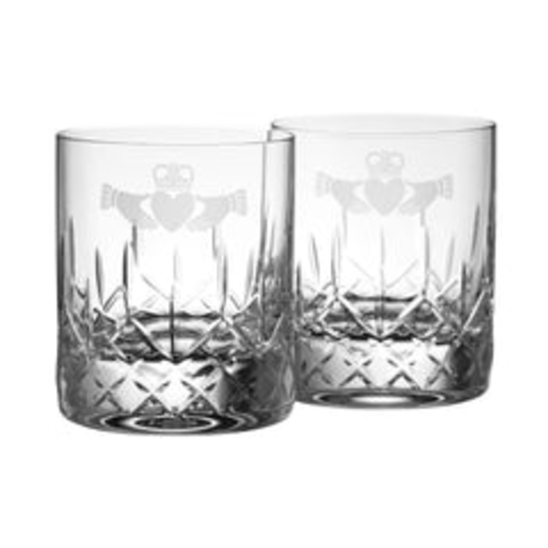 Galway Claddagh D.O.F. Pair, Clear, Glass
