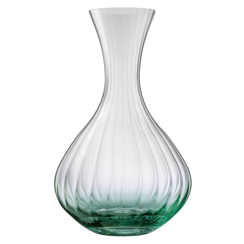 Galway Erne Carafe, Glass|Aqua|Burlywood|MistyRose|DarkOrchid